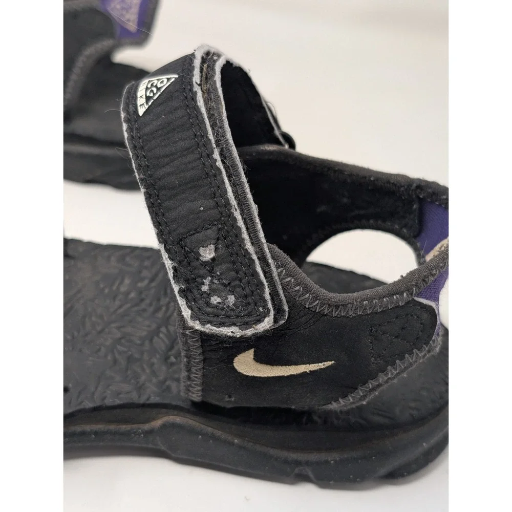 Vintage Nike‎ Air ACG Hiking Sandals Ankle Strap Men's Size 10 Black 190044-011